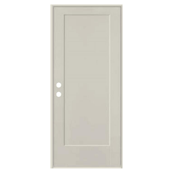 Fire-Rated 1-Panel Shaker Primed & Prehung Door - Contractors