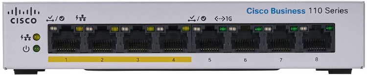 Cisco CBS110-8PP-D - Switch PoE 8 Portas Gigabit