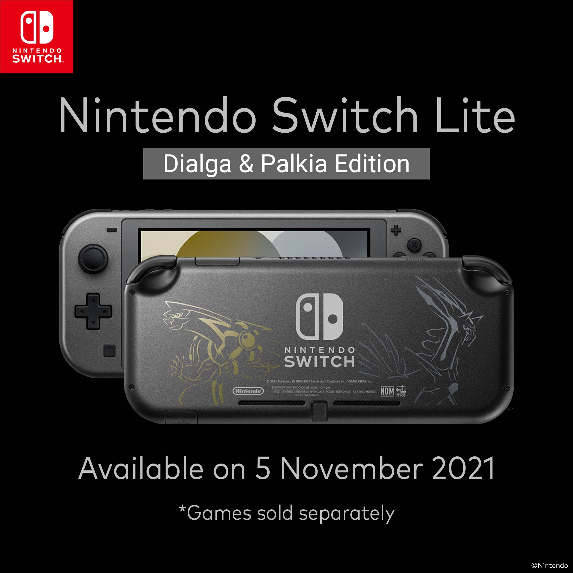 Nintendo Switch Lite – Dialga and Palkia Edition Pre-Order (Launch