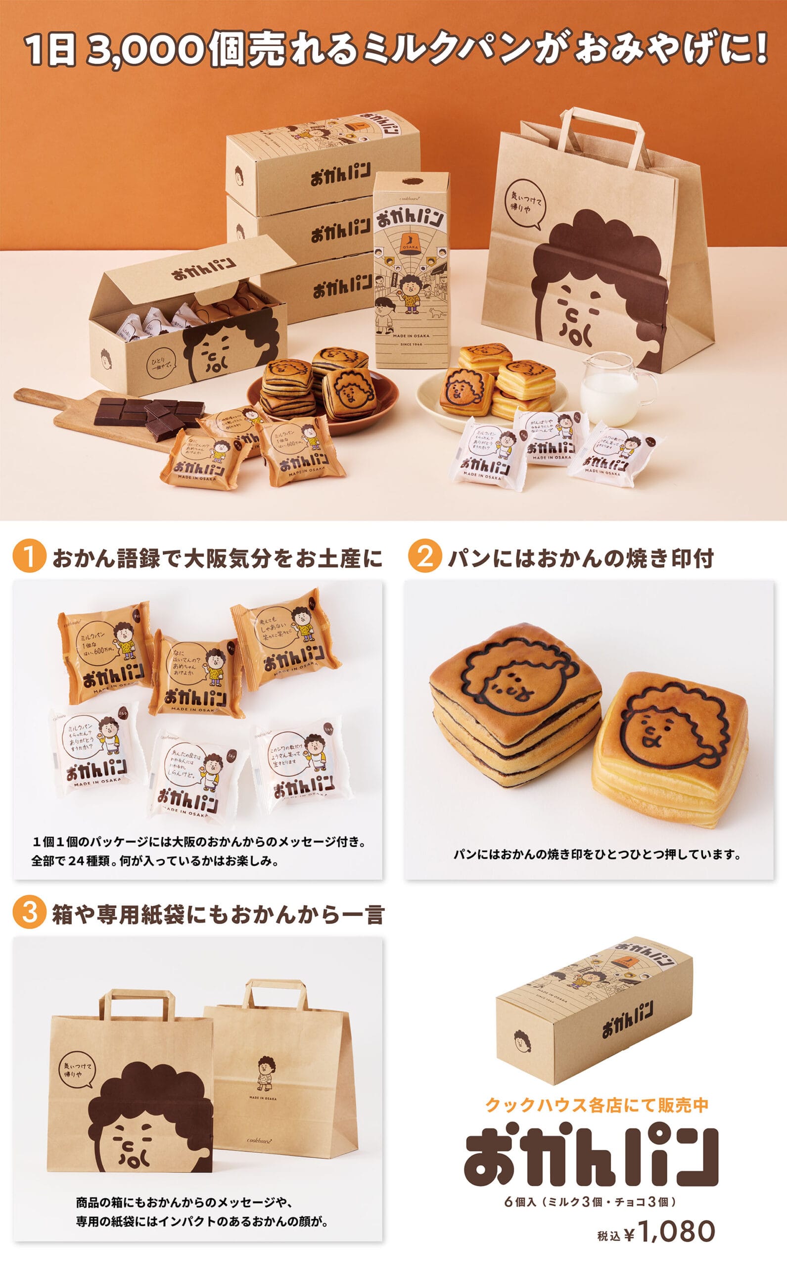 2024年7月12日（金）大阪みやげ「おかんパン」登場！ - パンdeしあわせ