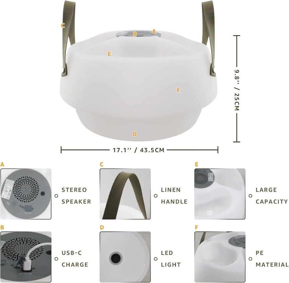 フローティングドリンクホルダー - カップホルダー付きカラーLEDライト