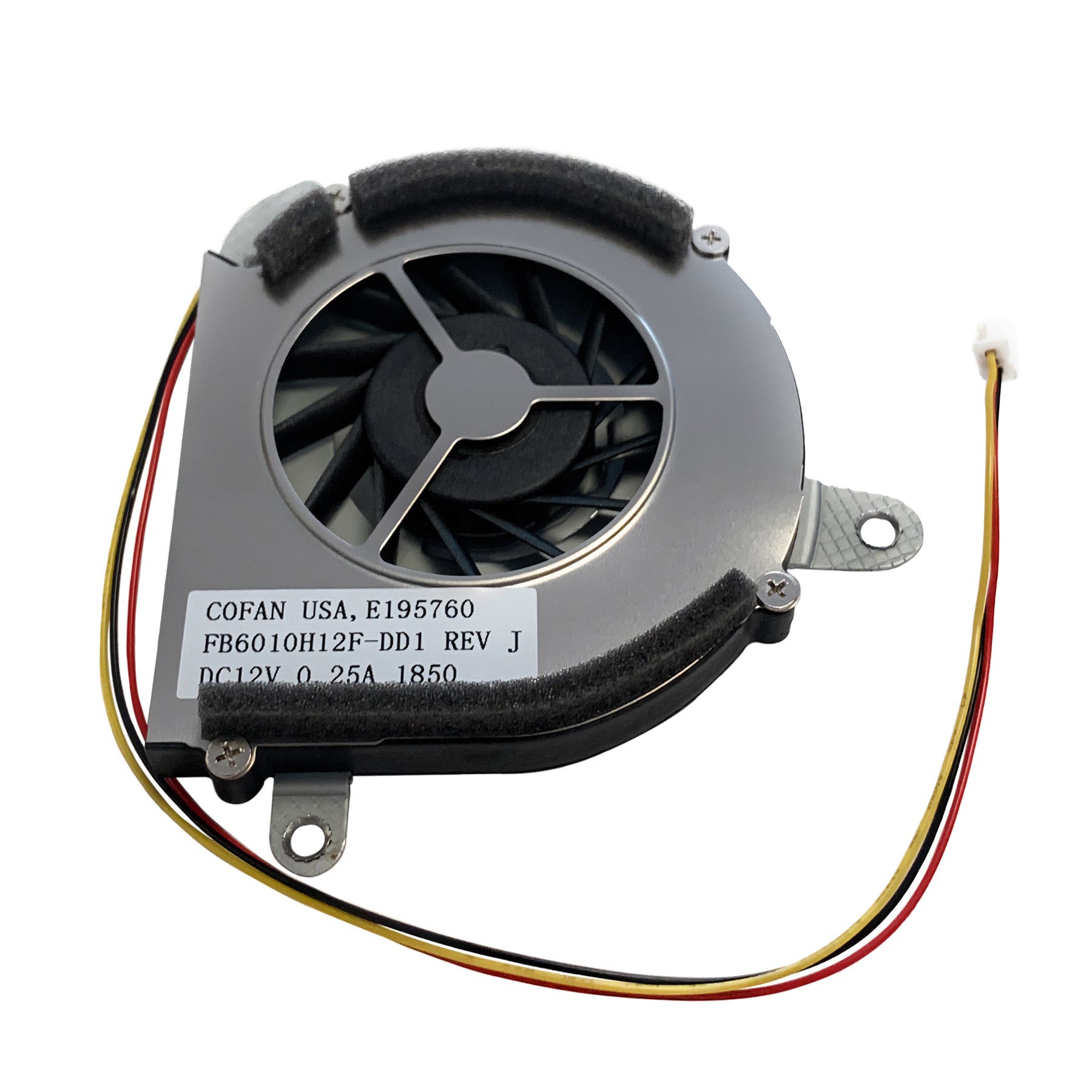 Cofan 60x6mm 12V DC Blower Fan FB6010H12F-DD1 REV J – Coolerguys