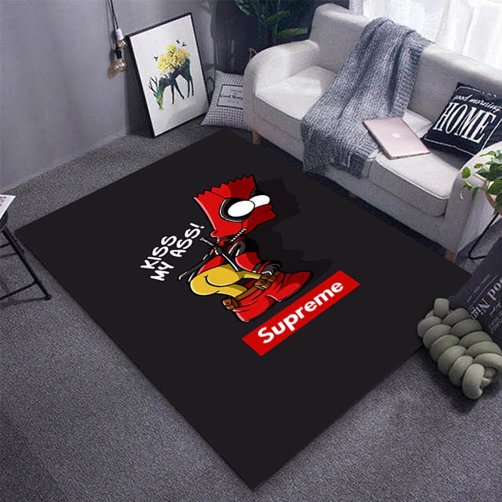 シュプリーム ラグ カーペット 可愛い アニメ風 優しいフランネル