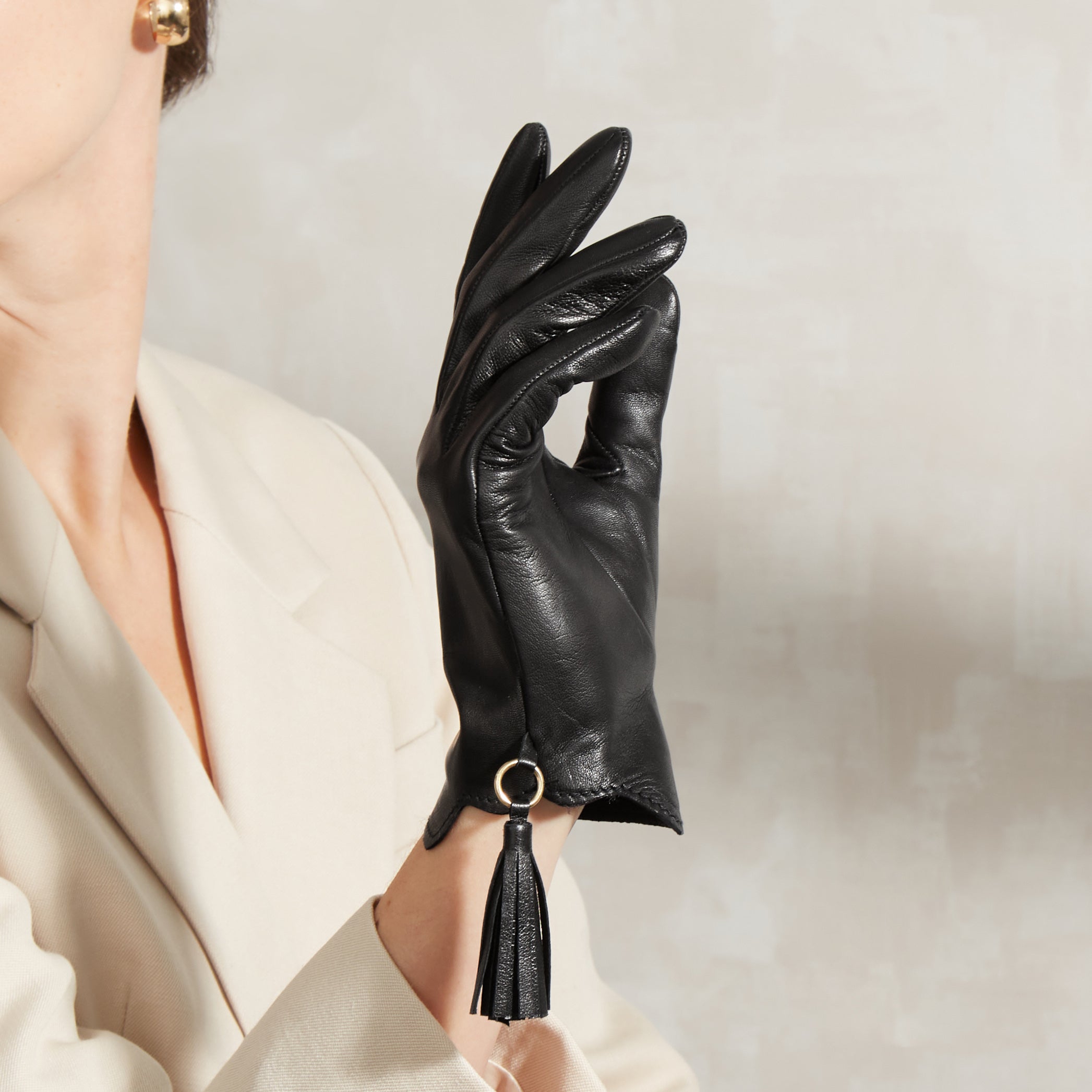 Leather Gloves with Silk Lining - Manon – Cornelia James