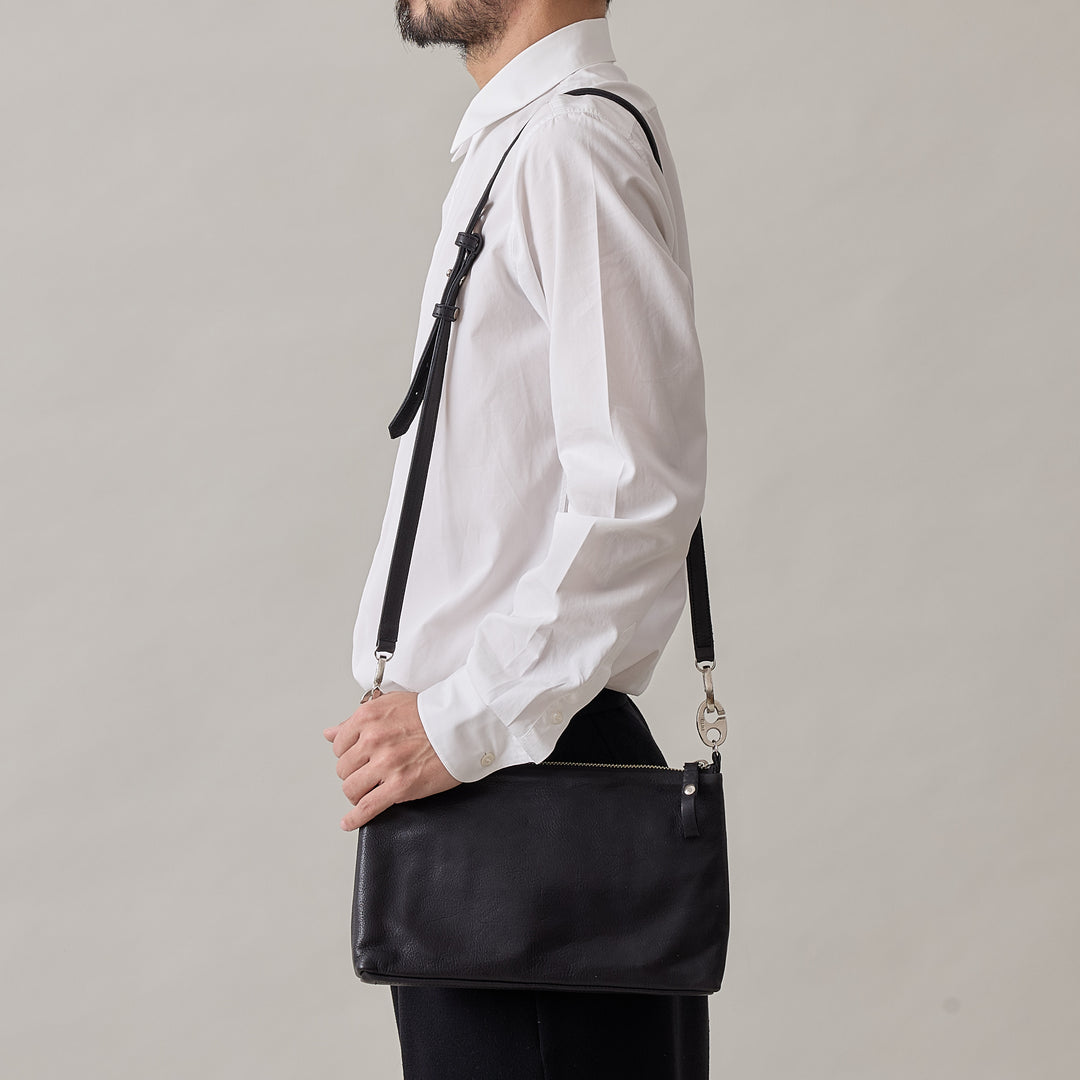 1tone pouch shoulder M / co24fwos010 /ZEO LITE shrink leather