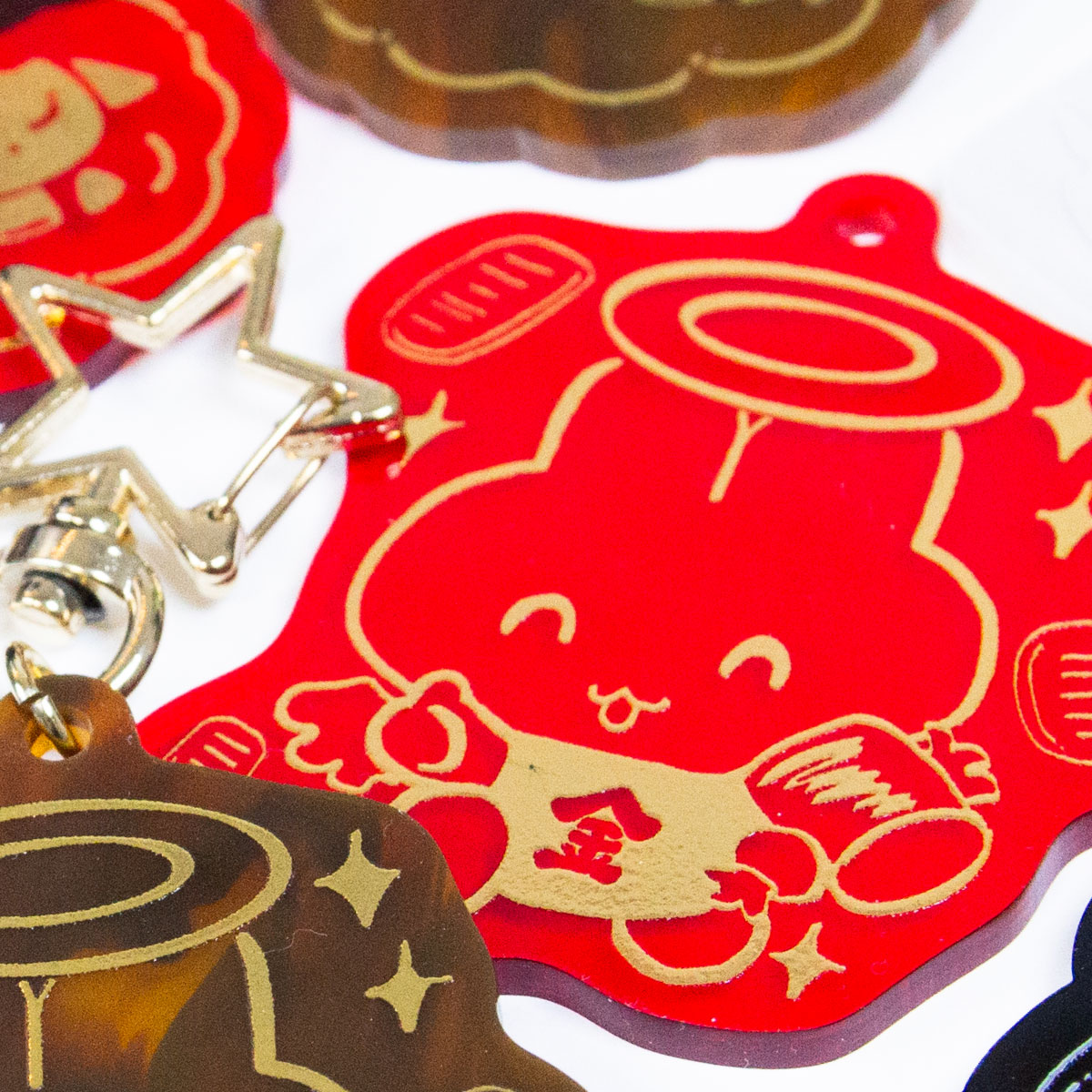 CORNER PRINTING | 箔アクリルキーホルダー (5cm×5cm以内) (5個セット