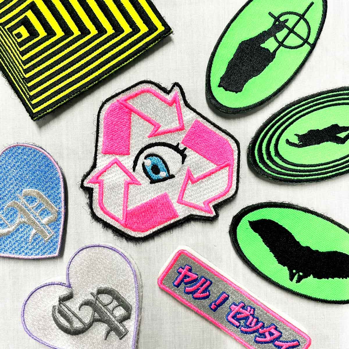 CORNER PRINTING | マジックテープ刺繍ステッカーワッペン 80mm×80mm