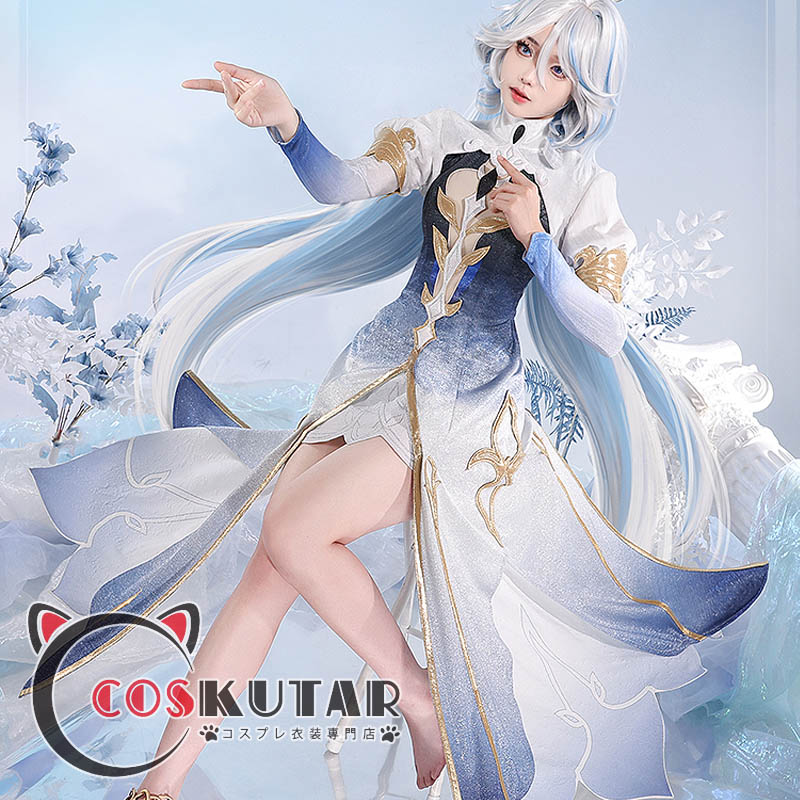 原神 Genshin フリーナ 水神 フォカロルス 神Ver コスプレ衣装 修正版