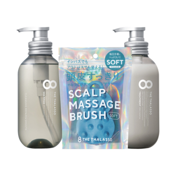 エイトザタラソ スムースシャンプー&トリートメント ブラシ付セット