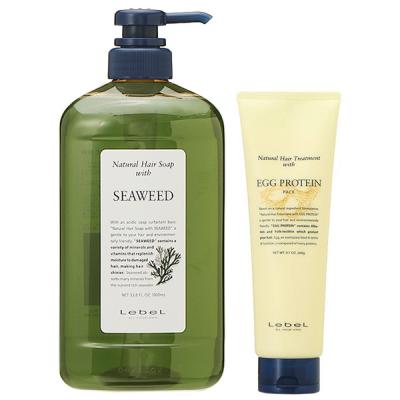 セット】 ルベル ナチュラルヘアソープ ウィズ SW シーウィード 1000mL