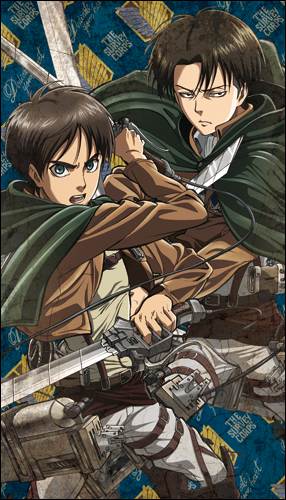 エレン＆リヴァイビックタオル [進撃の巨人] | 公式キャラクターグッズ