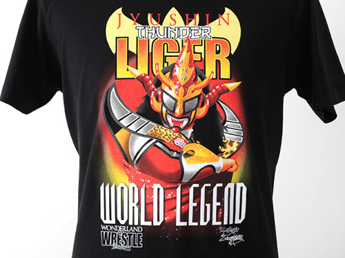 獣神サンダー・ライガー イラストTシャツ [新日本プロレスリング