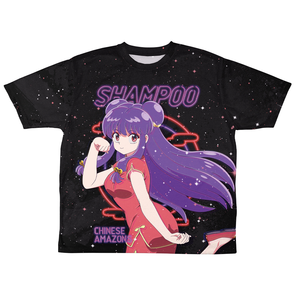 シャンプー 両面フルグラフィックTシャツ ネオンサインVer. [らんま1