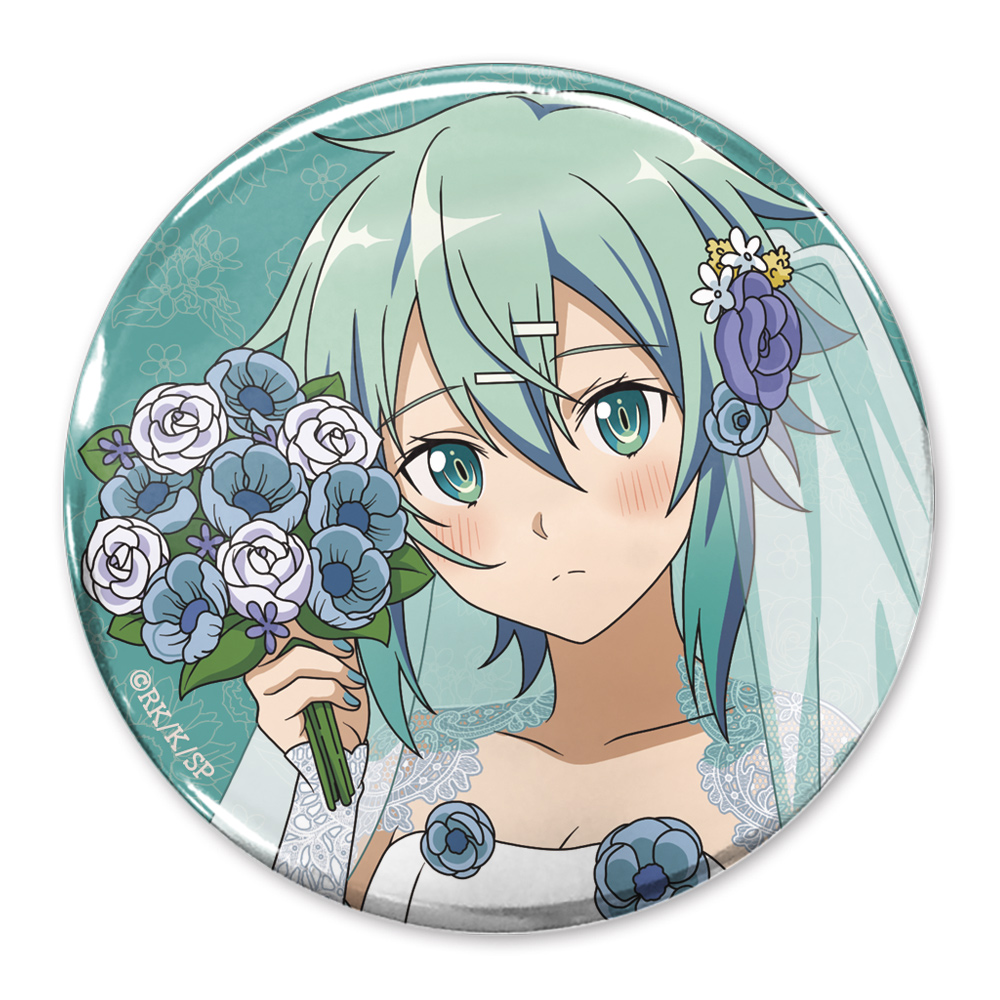 描き下ろし アスナ 65mm缶バッジ ウェディングドレスVer. [ソード