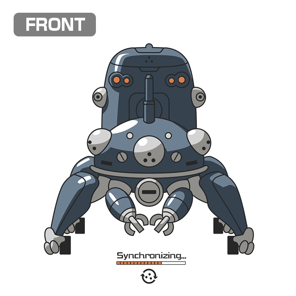 タチコマと同期中 Tシャツ Ver.2.0 [攻殻機動隊 STAND ALONE COMPLEX