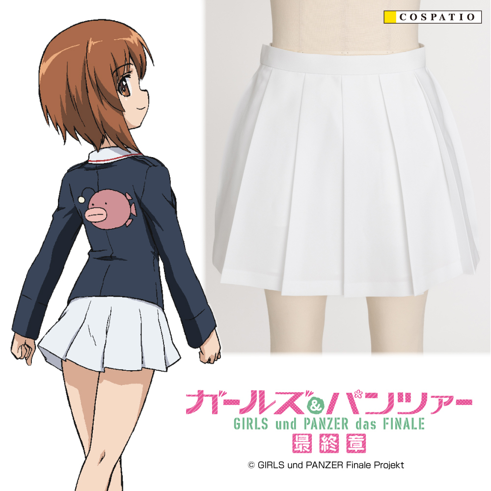 ガルパン アンチョビ制服コスプレ衣装 ウィッグ付き Amazon.co.jp