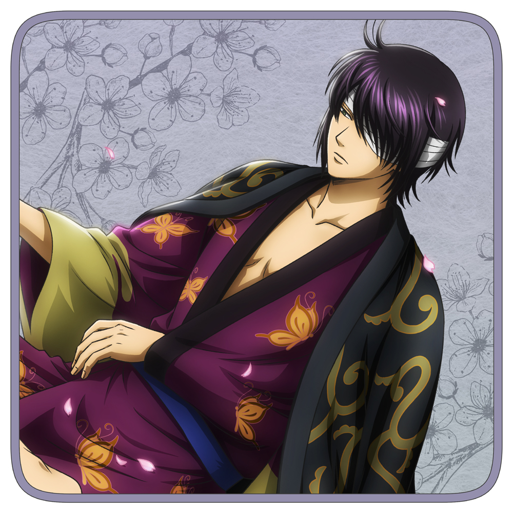 描き下ろし 高杉晋助 フルカラーハンドタオル 小窓から覗く景色Ver