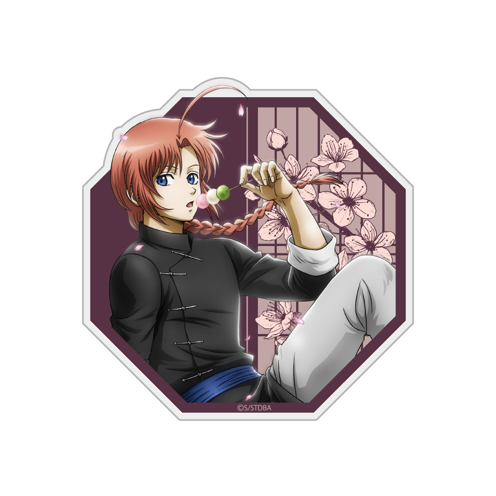 描き下ろし 神威 65mm缶バッジ 小窓から覗く景色Ver. [銀魂