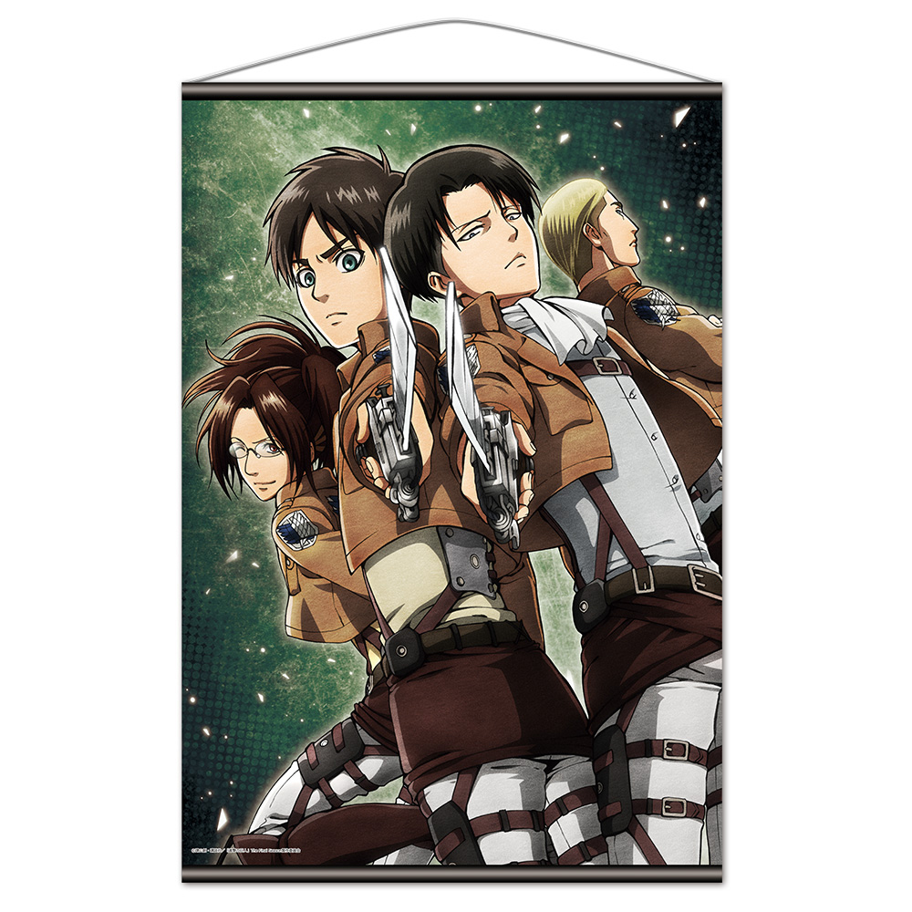 進撃の巨人 B2タペストリーE［エレン＆リヴァイ＆エルヴィン＆ハンジ