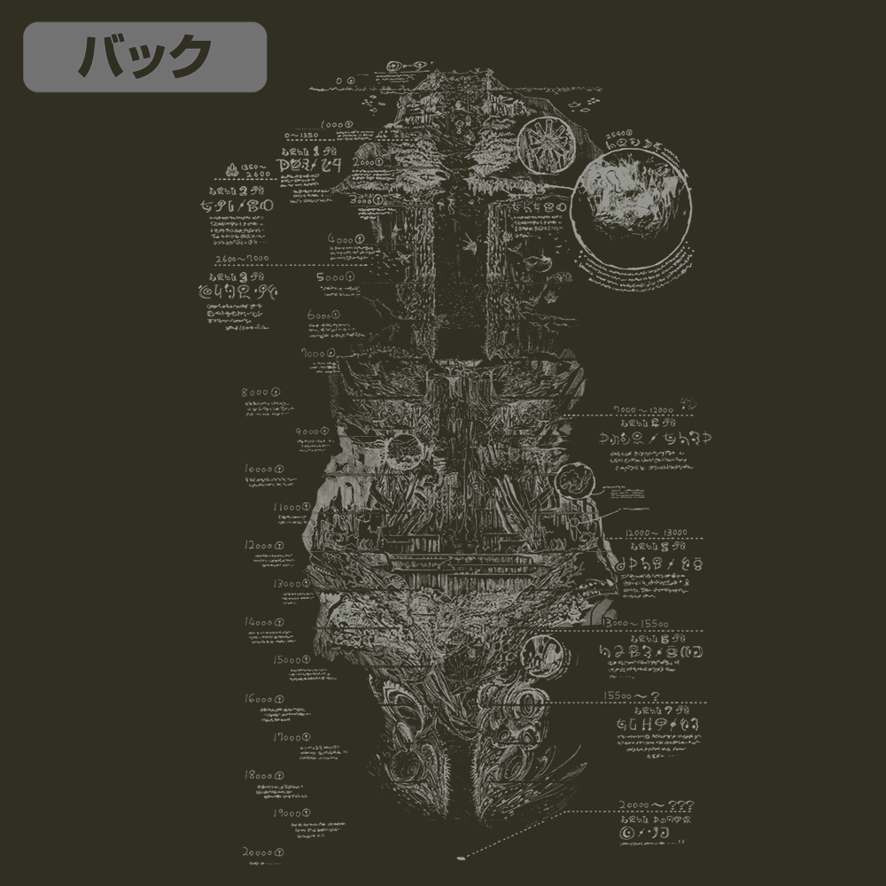 アビス地図 M-51ジャケット [メイドインアビス 烈日の黄金郷