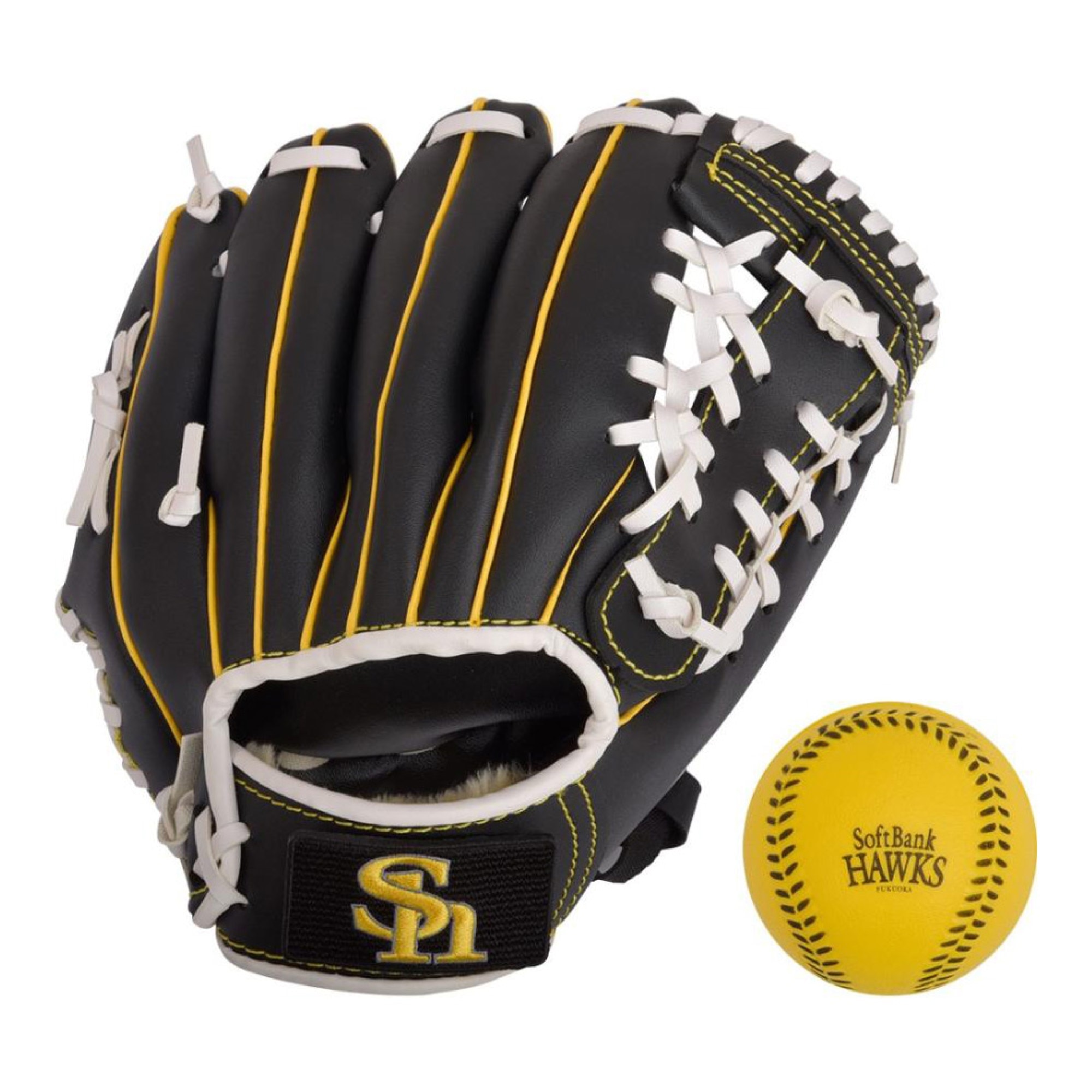 野球グローブ 小学校低学年用 9インチ 右投げ 柔らかいボール付 福岡