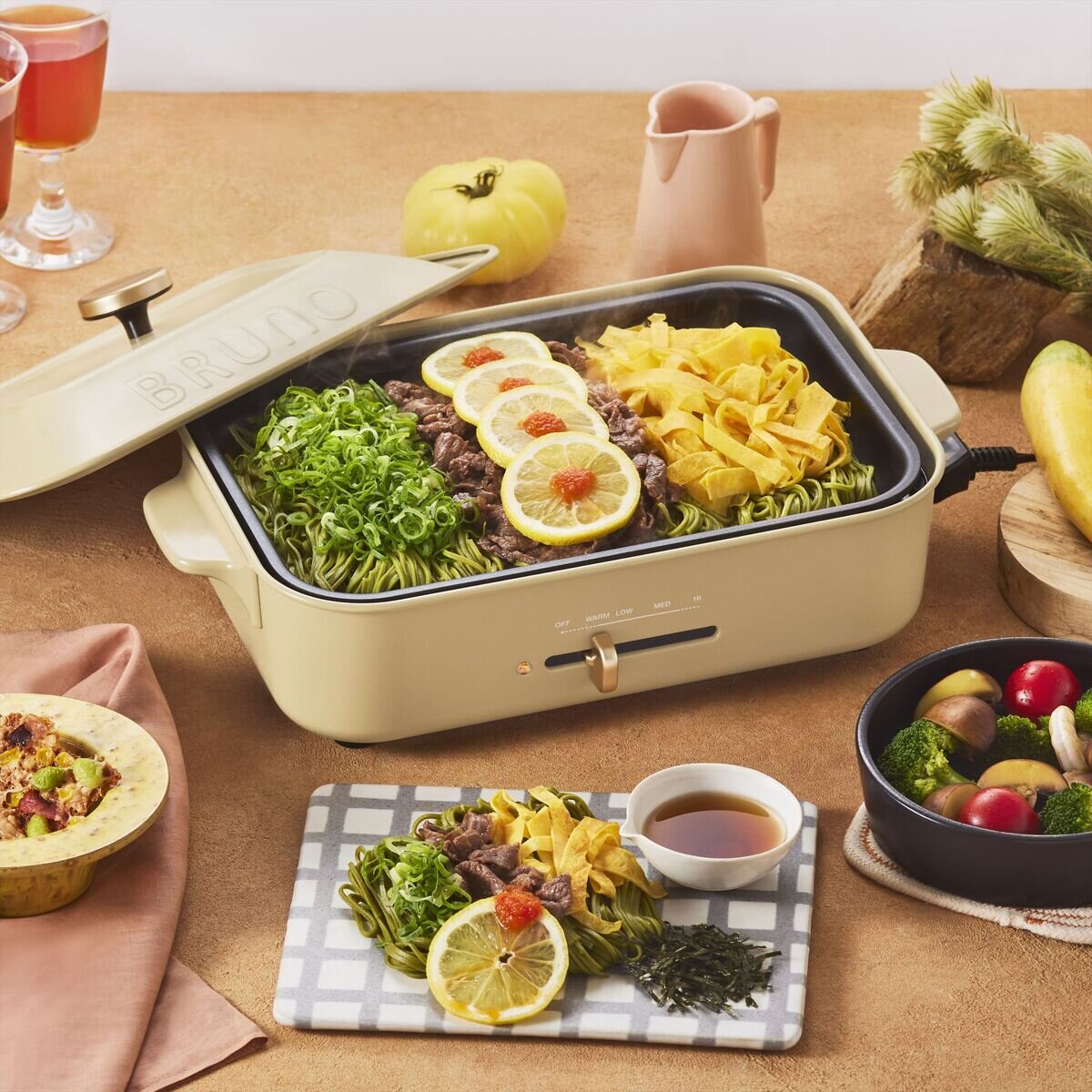 ブルーノ コンパクト ホットプレート BOE021-SYEソイルイエロー