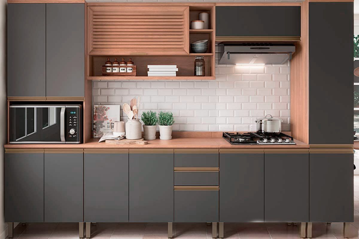 Cozinha Completa Telasul 6 Peças Thela Macadâmia CZC26 | Costa