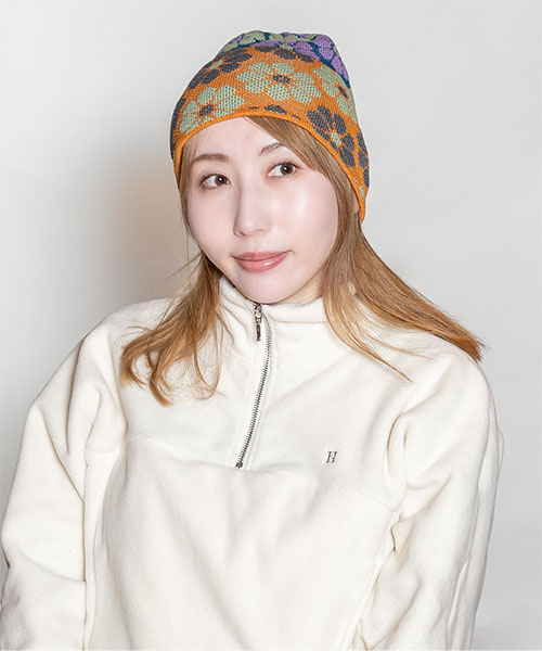 FLOWERS2(ONESIZE PURPLE): ニットキャップ帽子通販｜CA4LA公式
