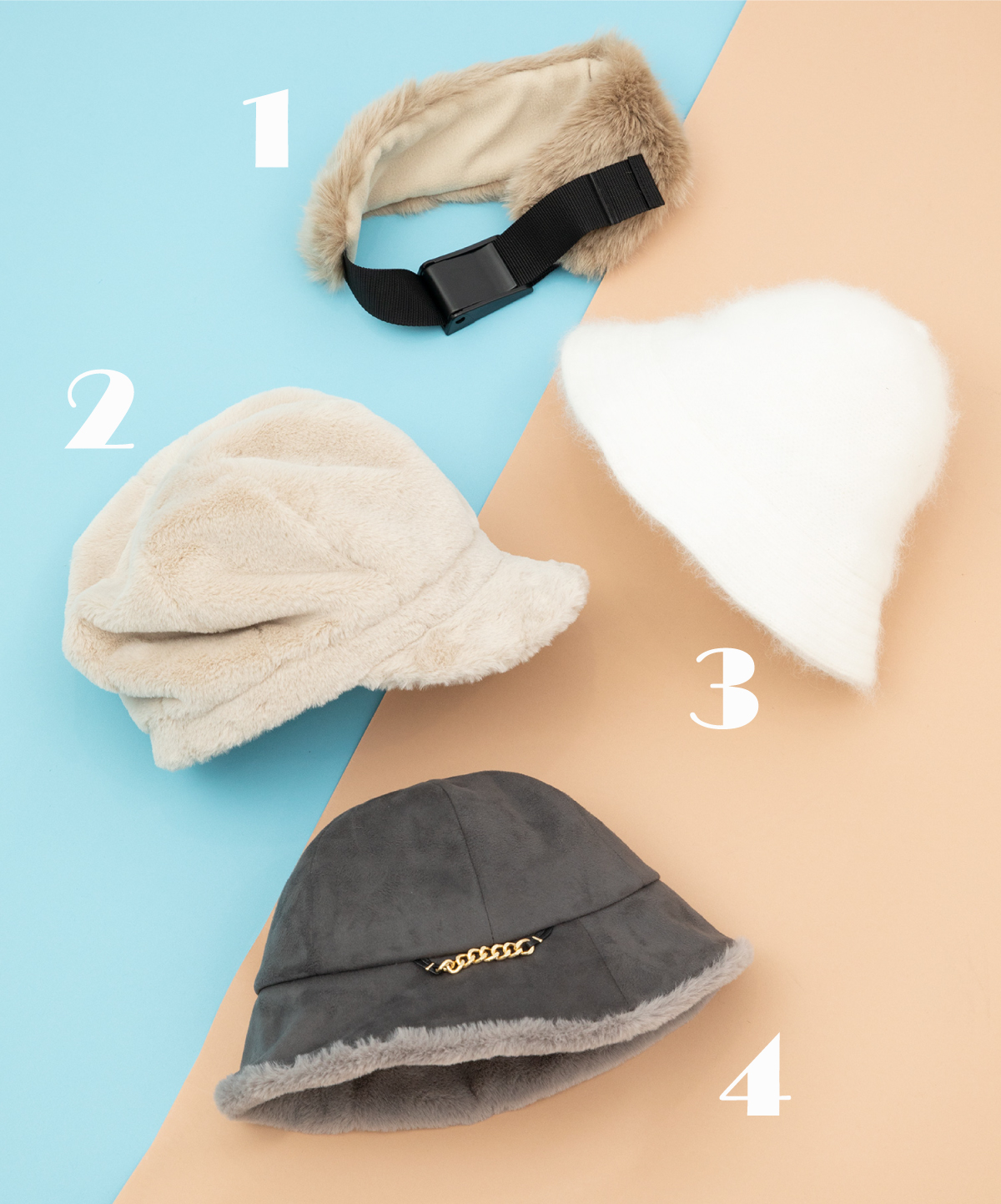 ファー＆ボアアイテムで冬支度帽子通販｜CA4LA公式