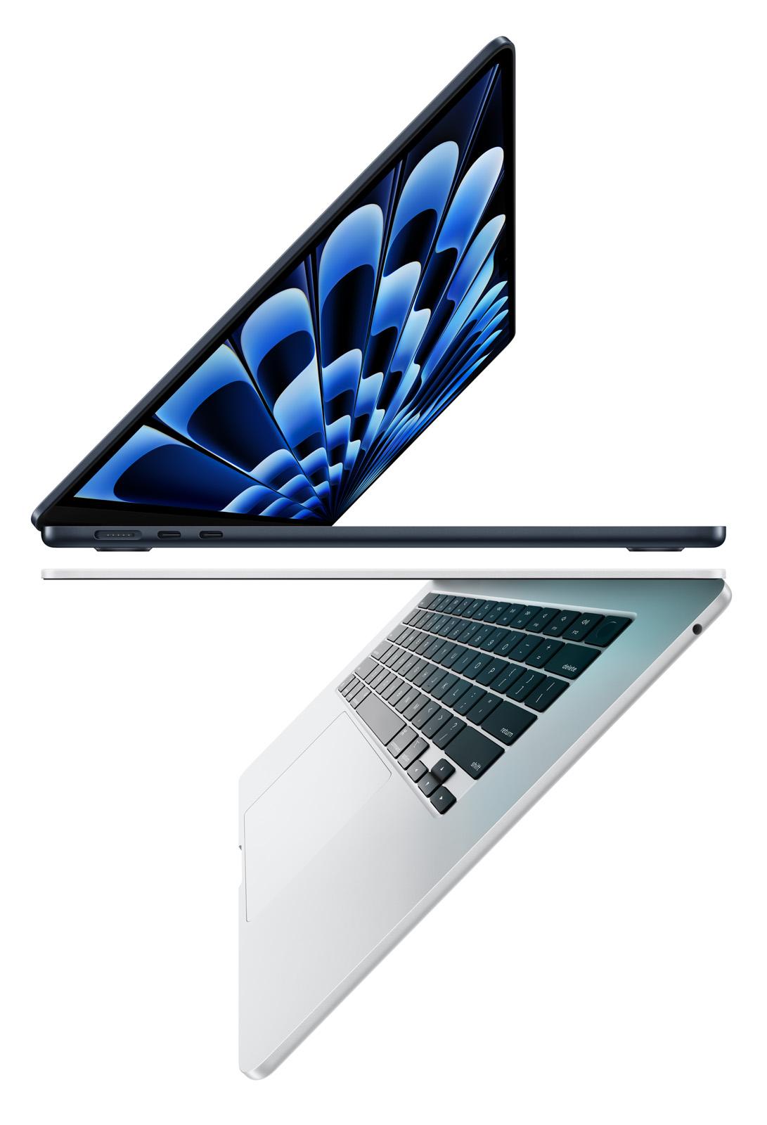 15-inch Macbook Air: Apple M3 with 8-core CPU and 10-core GPU
