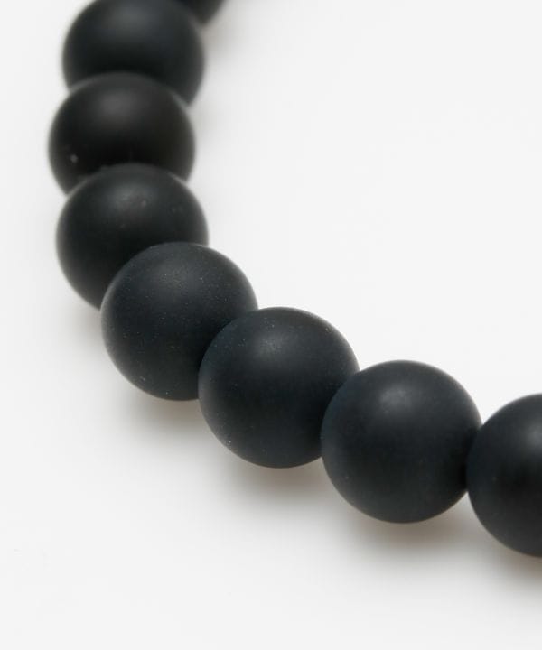 フロスティブラックオニキス6mmブレスレット(FROSTY BK ONYX): 『岩