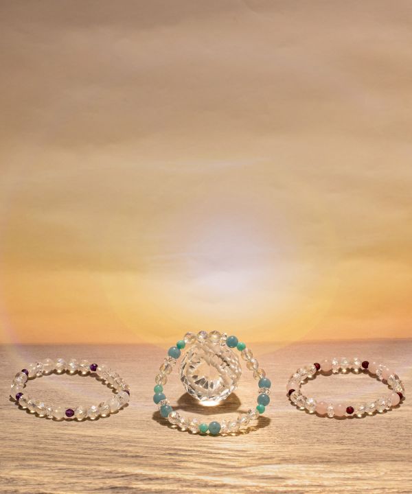 日暈(にちうん)アクアマリン ブレスレット(AQUAMARINE): 『岩座(いわく