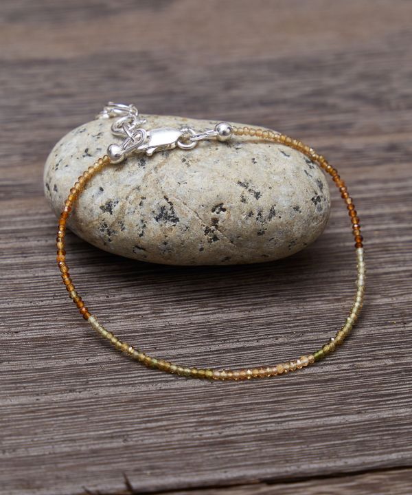 ミックストルマリンカットブレス ブラウン(GR/BR 925SV): 『岩座