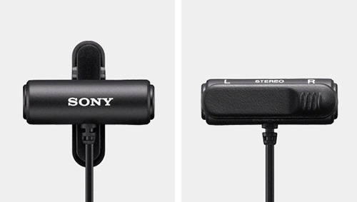 カメラ用ワイヤレスマイク「ECM-W2BT」、小型ラベリアマイク「ECM-LV1