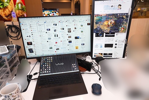 アップデート＞Type-C 4Kマルチモニタードッキングステーション