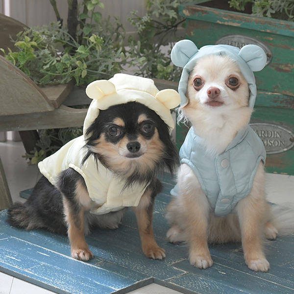 2025秋冬 ROPE PICNIC（ロペピクニック）クマ耳中綿ベスト | 犬服