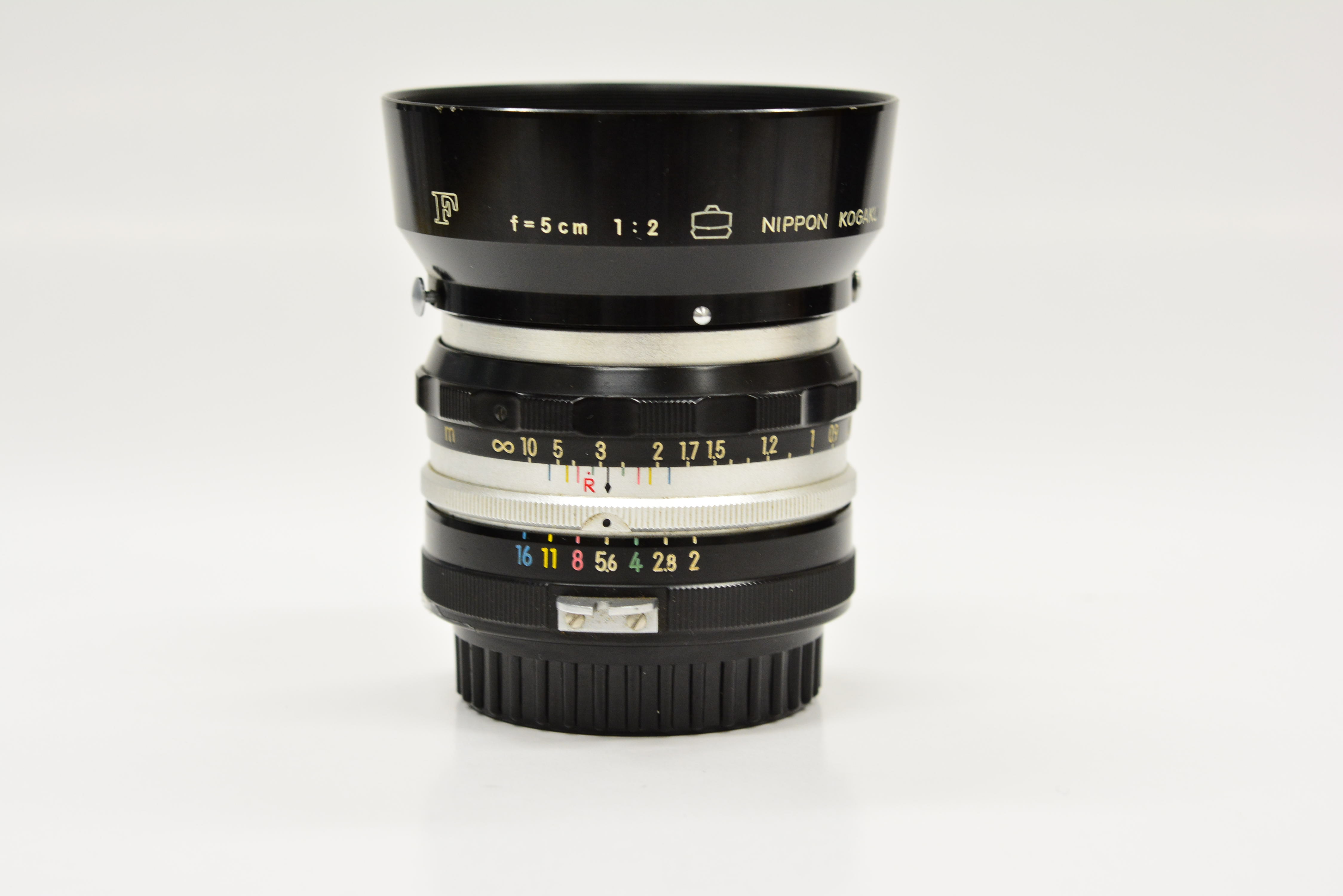 ニコンF用初期型オートニッコールS 5cmF2チックマーク入り入荷