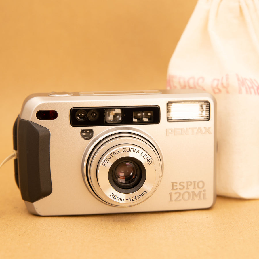 Pentax Espio 120Mi - Compact Beginner Zoom Film Camera with Roll