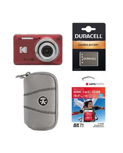 Kodak PixPro FZ55 Compact Camera (Red)