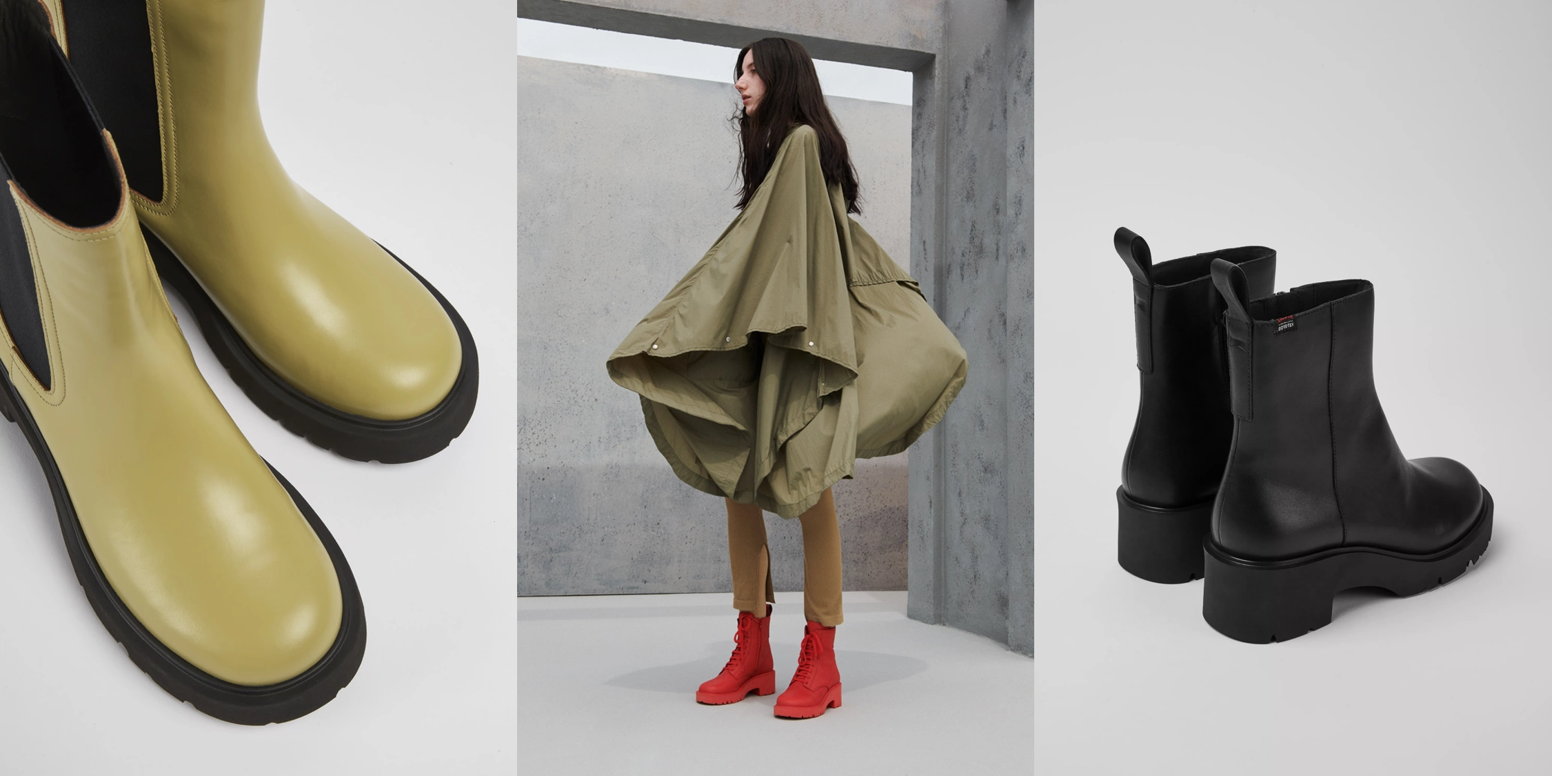 CAMPER SNIMIブラウンとブラックのドットパターンショートブーツ WOMEN'S BOOTS<br>COLLECTION | Topics | Camper（カンペール）日本