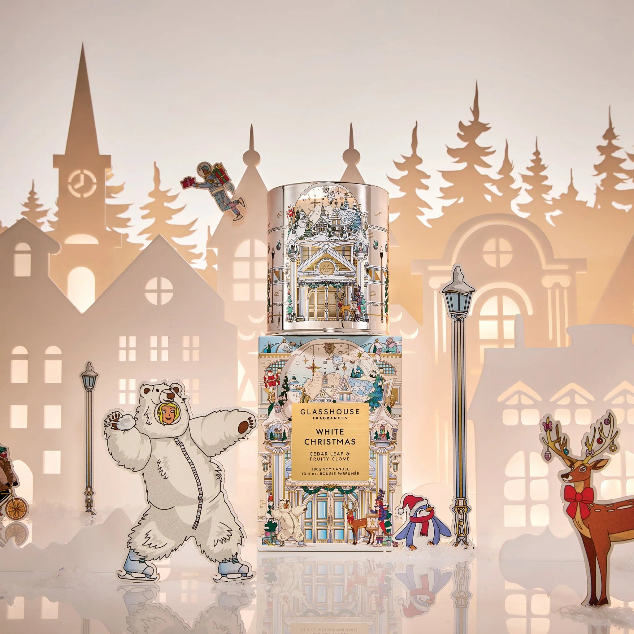 Glasshouse - White Christmas Candle | Candle Delirium
