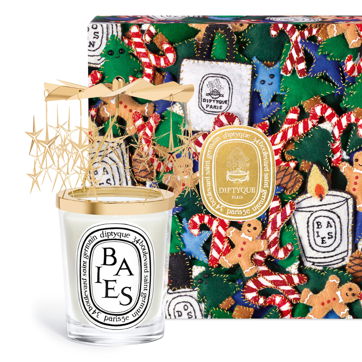 Diptyque - Baies Carousel Candle Set (Berries & Bulgarian Roses
