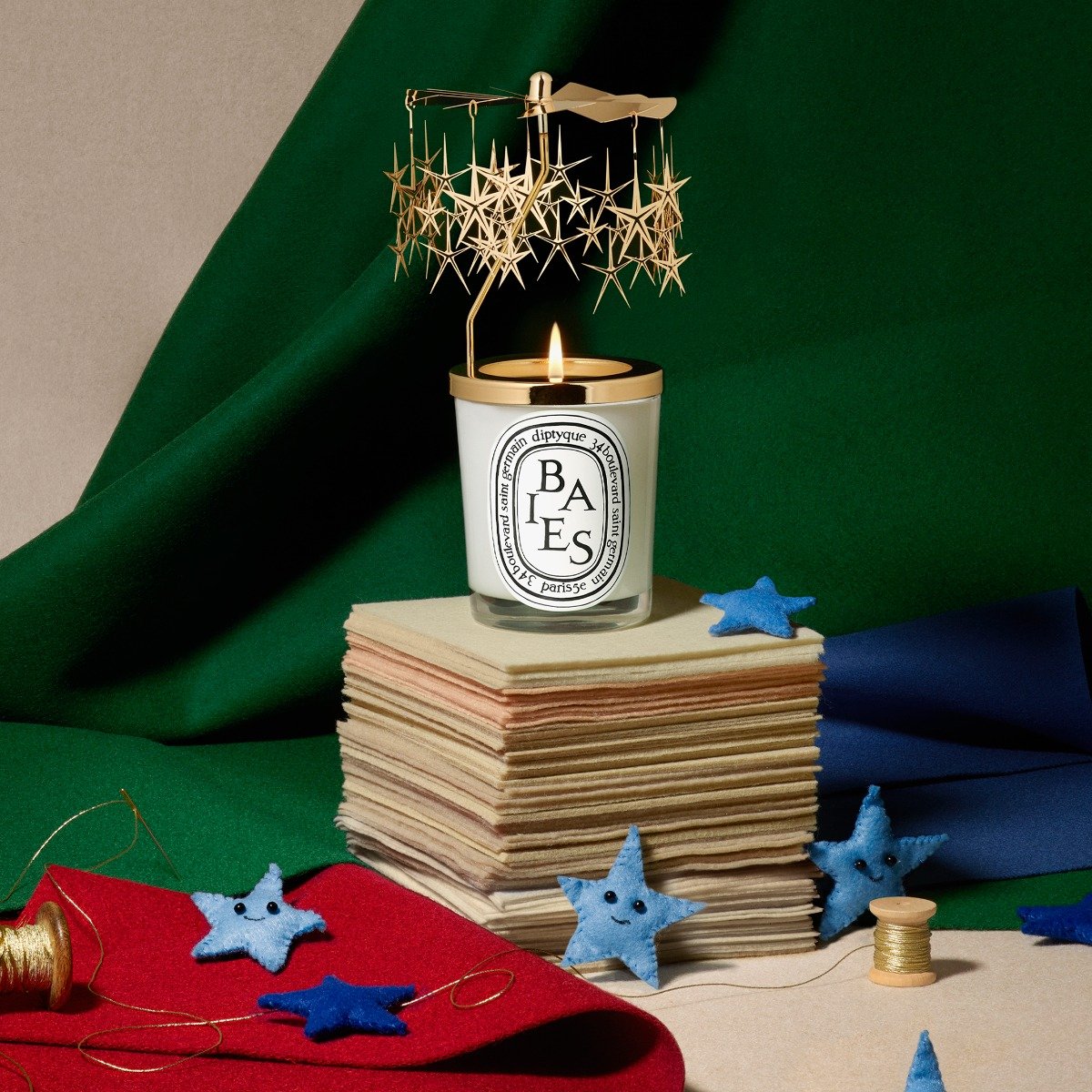Diptyque - Baies Carousel Candle Set (Berries & Bulgarian Roses