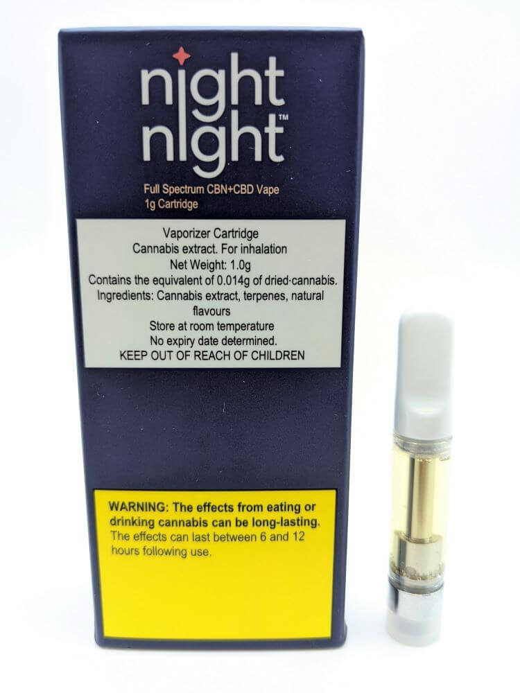 60-NightNight Full Spectrum CBN+CBD 510 Vape Cartridge - Vape Pens