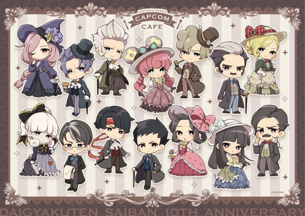 カプコンカフェ 池袋店＆梅田店 10周年を迎える「大逆転裁判」シリーズ