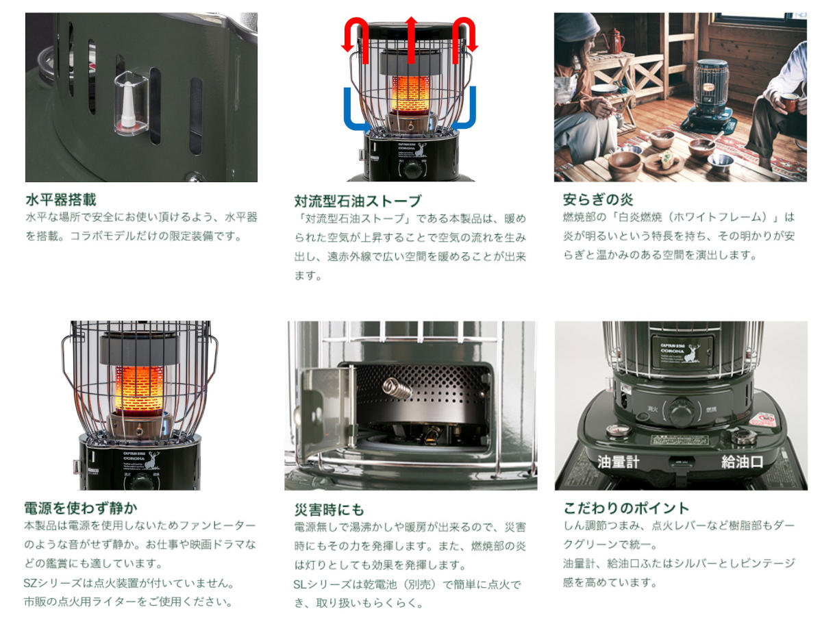 芯乾燥済 石油ストーブ コロナ SL-111 分解メンテナンス済 89年製 黒