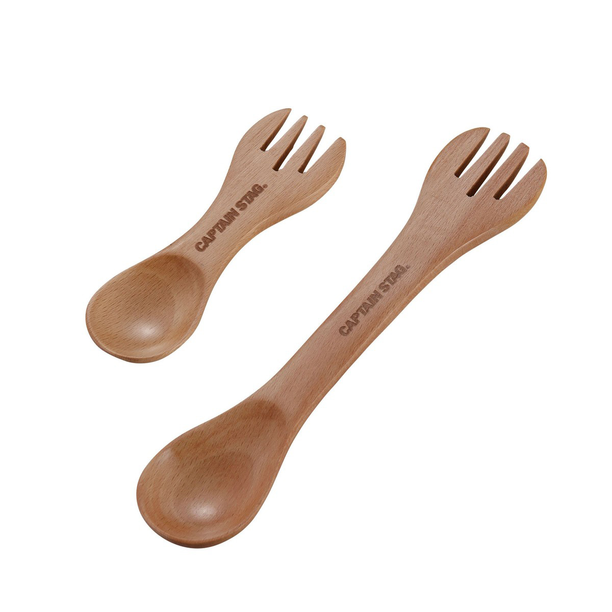 ウッドブレス スプーン＆フォーク2個組セット - アウトドア・キャンプ