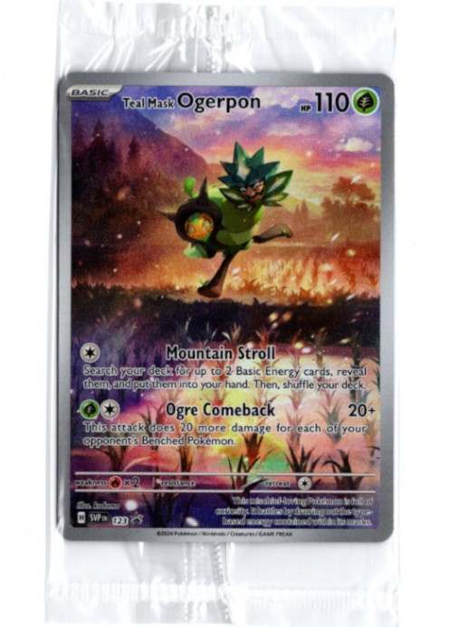 オーガポン AR 海外版 英語版 プロモ Teal Mask Ogerpon - SVP123 - 未