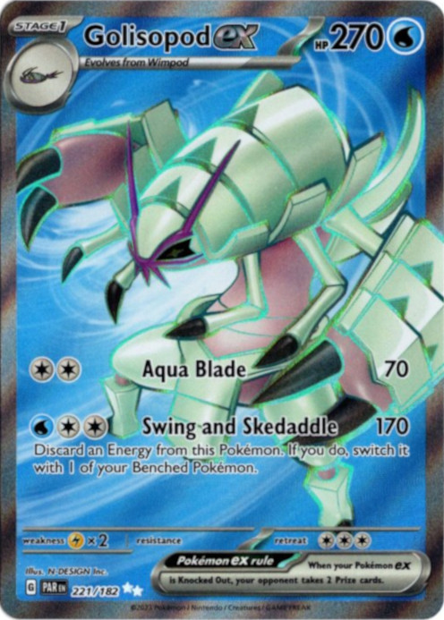 グソクムシャex SR 海外版 英語版 Golisopod ex - 221/182 -【Card