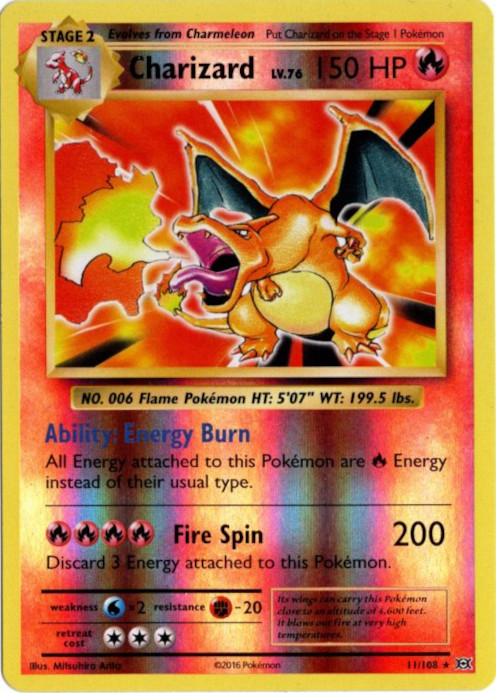 リザードン 海外版 英語版 リバホロ Charizard - 11/108 -【Card Chicken】